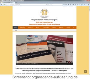 Screenshot organspende-aufklaerung.de