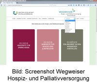 Bild: Screenshot Wegweiser Hospiz- und Palliativversorgung